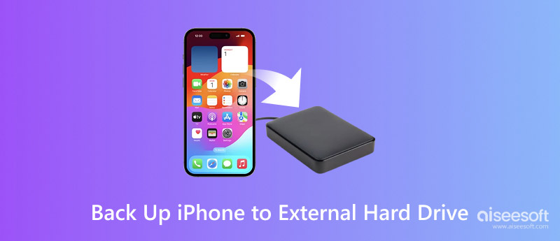 Faça o backup do iPhone para o disco rígido externo