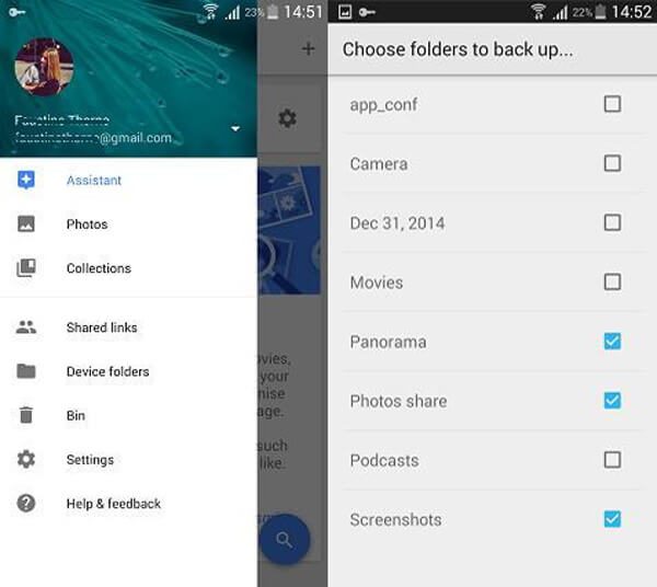 Backup de fotos do Android com o Google+