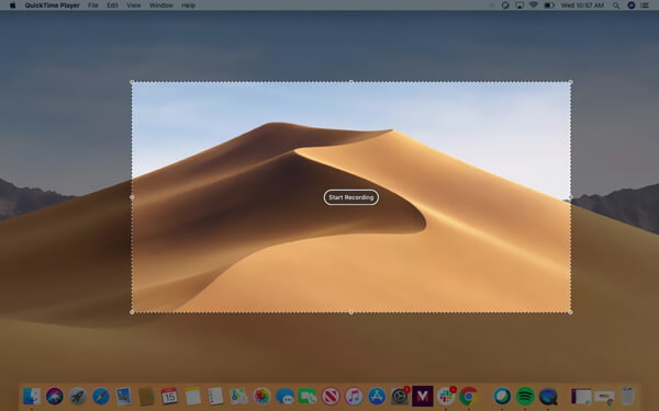 Gravação rápida no Mac