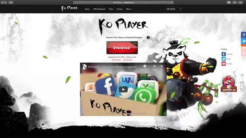 Captura de tela do KOPlayer