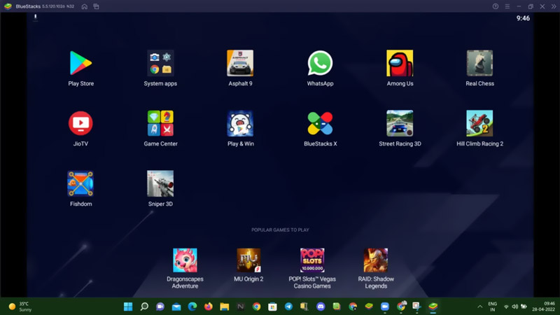 Use o BlueStacks para executar aplicativos Android no PC