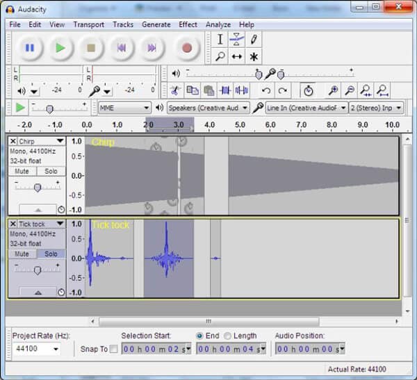 Melhor software de edição de áudio - Audacity