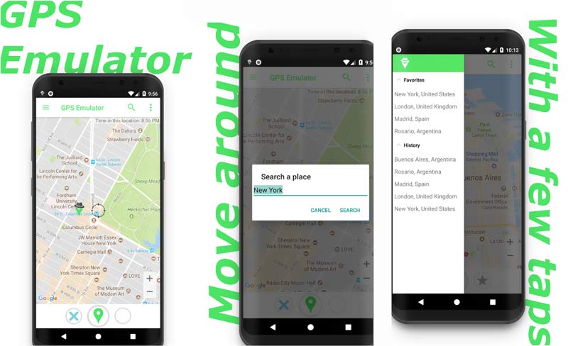 Aplicativo emulador de GPS para Android