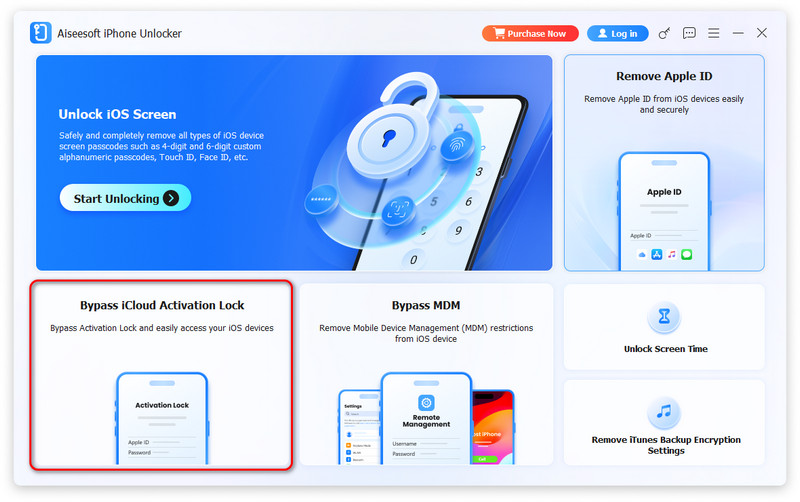 Selecione Ignorar bloqueio de ativação do iCloud