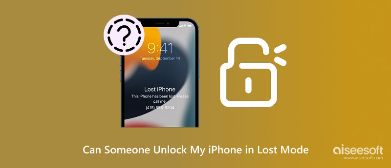 Alguém pode desbloquear meu iPhone no modo perdido?