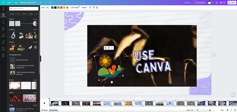 Usar o Editor Canva