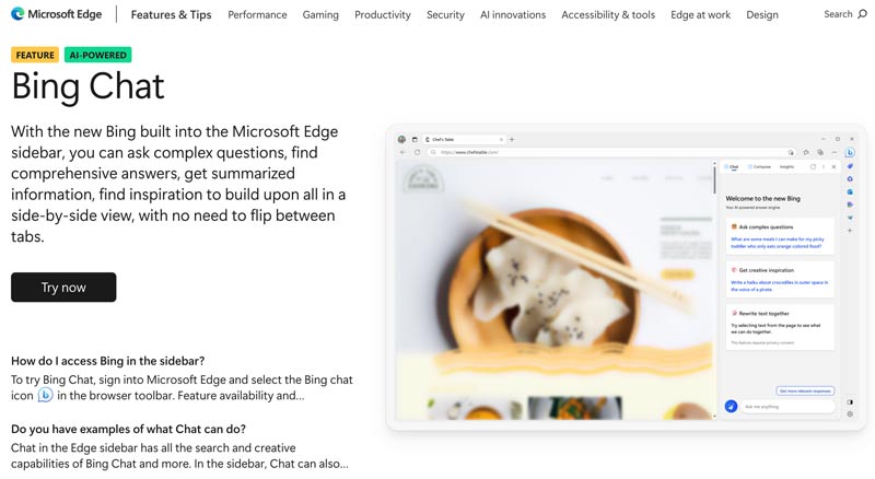 Bing Chat da Microsoft