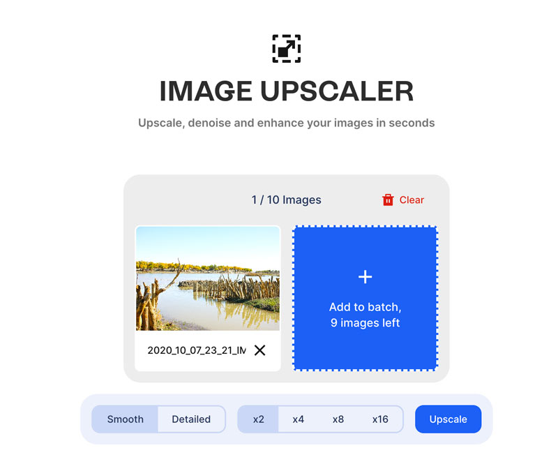 Como usar o Upscaler de imagem Clipdrop