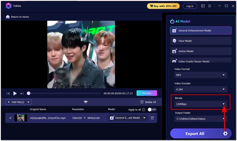 Alterar a taxa de quadros e a resolução