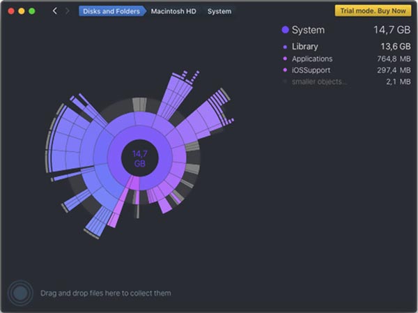 DaisyDisk Verifique os dados do Mac para liberar espaço