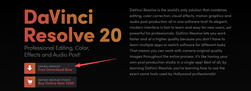 Download gratuito do Davinci Resolve AI Video Enhancer