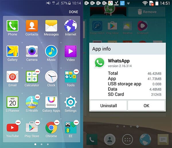 Desinstalar aplicativos da tela inicial do Android