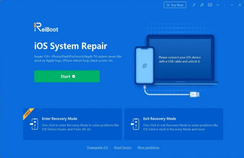 Reparação do sistema ReiBoot iOS