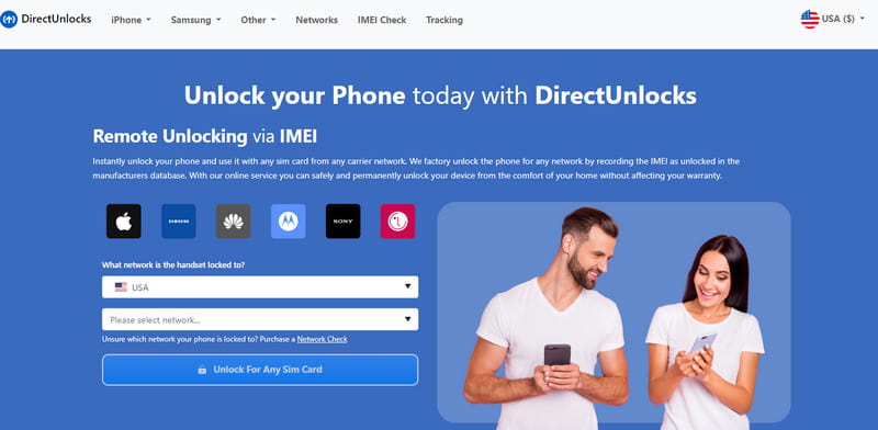 Interface DirectUnlocks