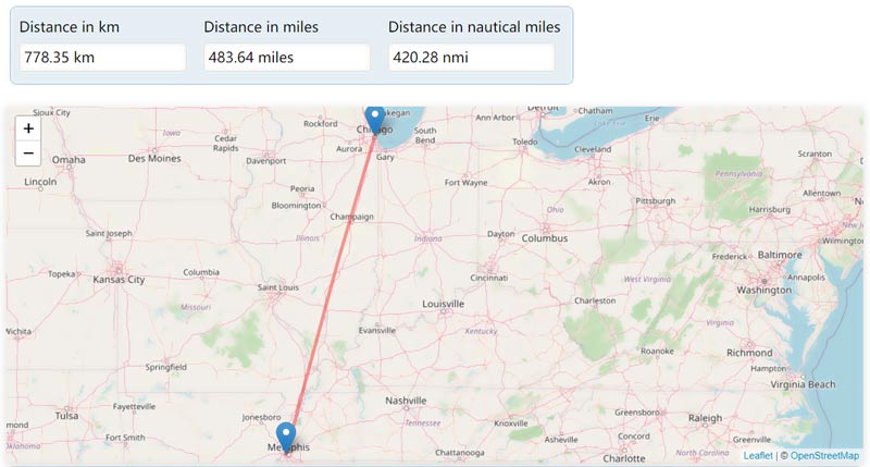 Calcular Distância Online Distancefromto