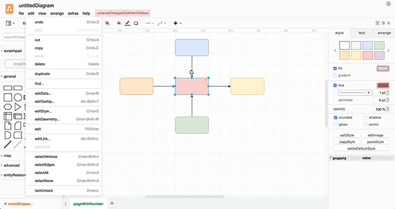 aplicativo de diagrama