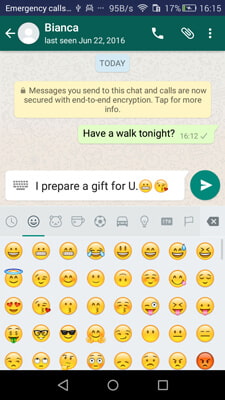 Obtenha iPhone Emojis no Android através do WhatsApp