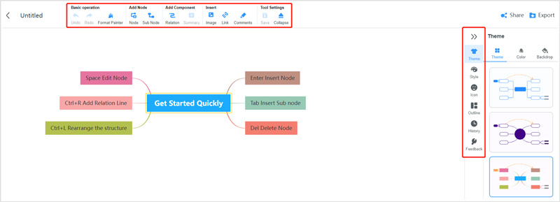 Desenhar Diagrama Entidade Relacionamento Online MindOnMap