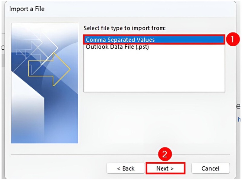 Selecione Valores Separados por Vírgula