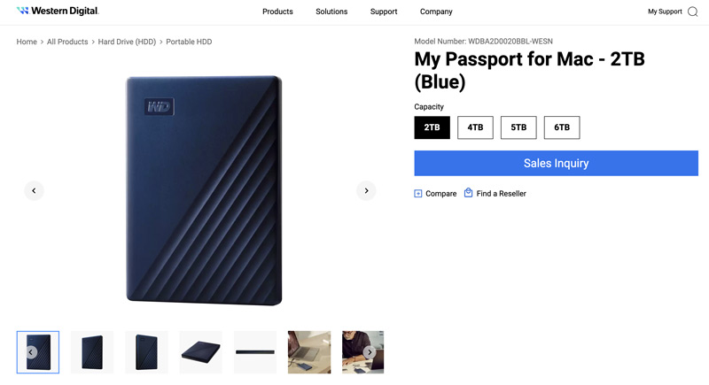 WD MY Passport for Mac External Hard Drive