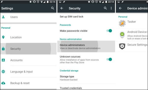 Configurar o Gerenciador de dispositivos Android