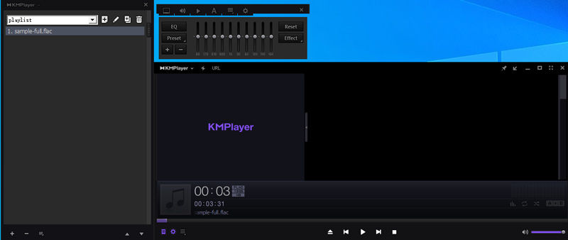 Captura de tela do KMPlayer