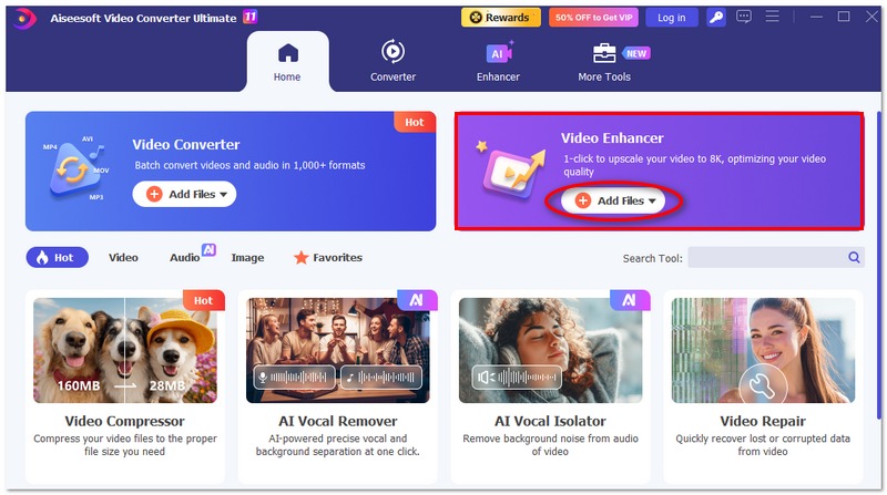 Encontre um otimizador de vídeo