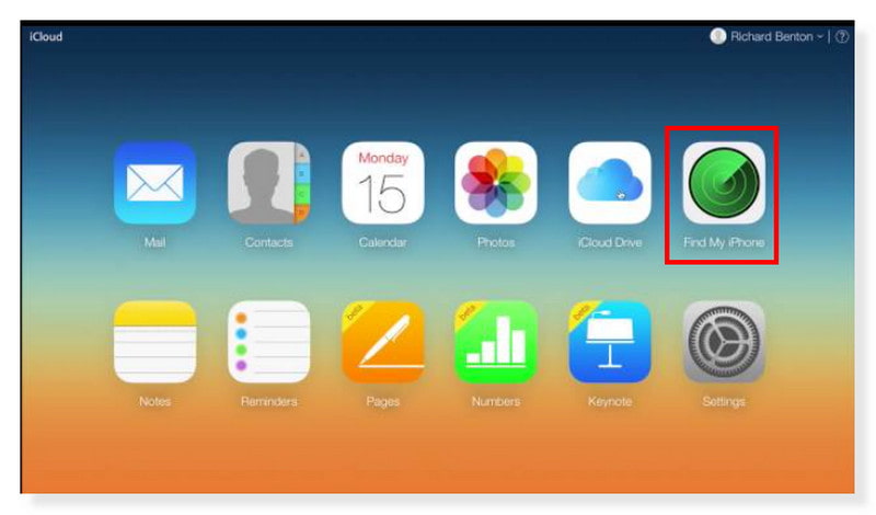 iCloud Encontre meu iPad em todos os dispositivos