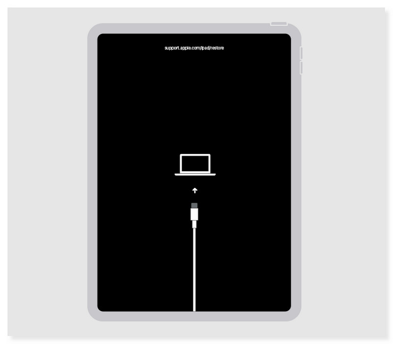 Modo de recuperação do iTunes Esqueci a senha do iPad