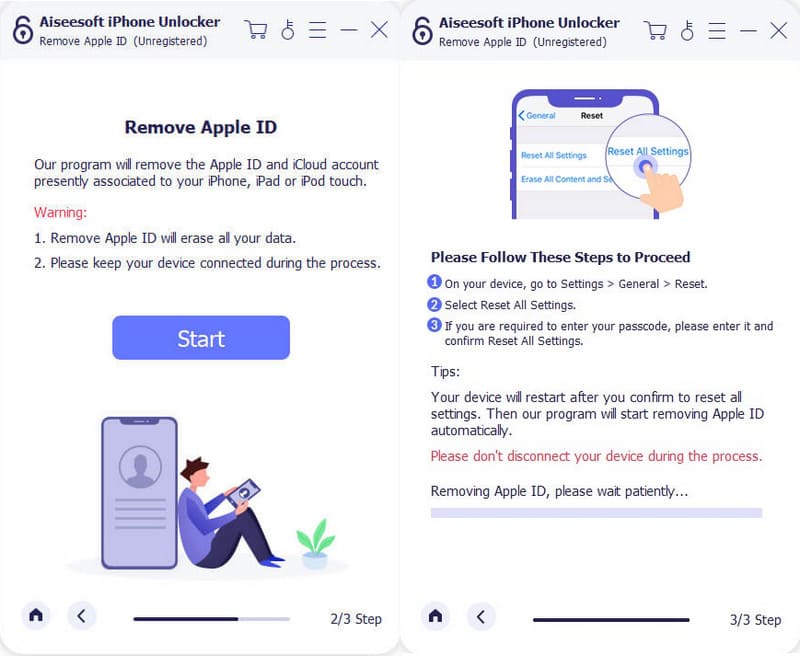 Desbloqueador de iPhone Aiseesoft Remover ID Apple