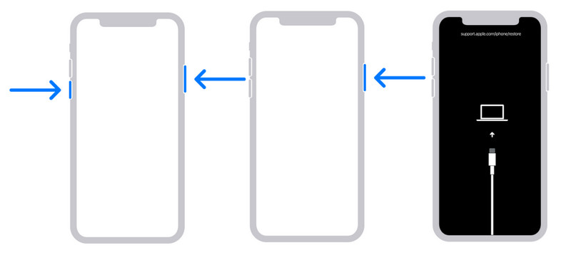 Modo de recuperação do iPhone 8 e posterior