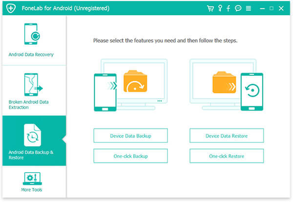 Backup e restauração de dados do Android