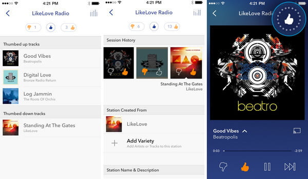 Aplicativo de Rádio Pandora para iPhone