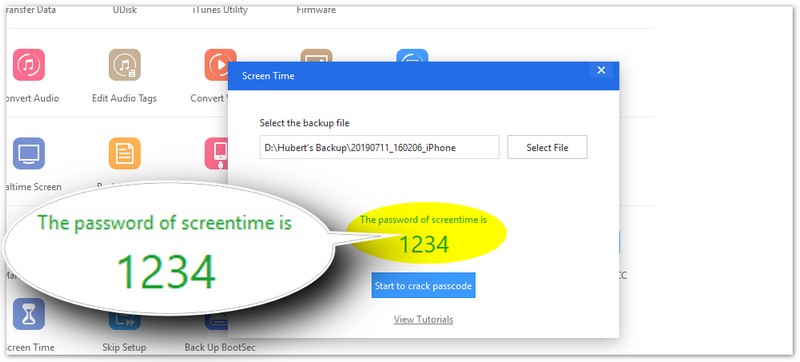 Crack And Display The Screen Time Password