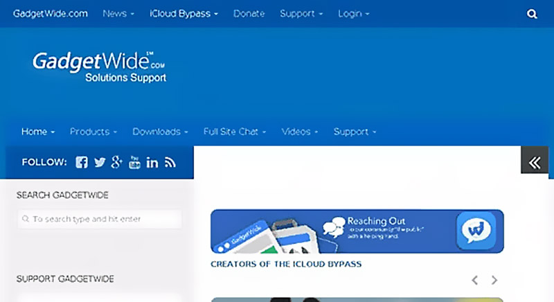 O que é o serviço de controle em nuvem da Gadgetwide?