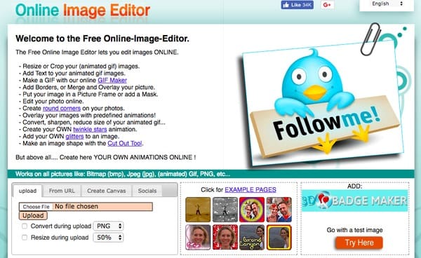 Editor de Imagens Online