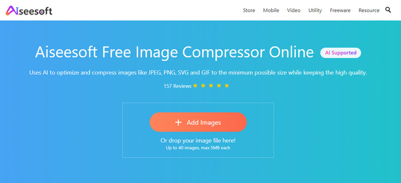 Compressor de imagem Aiseesoft on-line