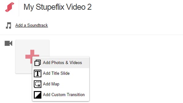 Criador de vídeos Stupeflix
