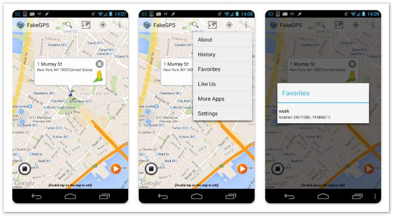 Spoofer de localização GPS Go falso