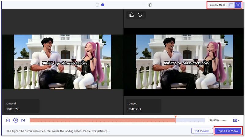 Pré-visualizar e exportar tudo