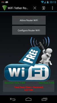 Roteador Wi-Fi Tether