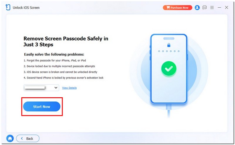 Clique em Iniciar agora