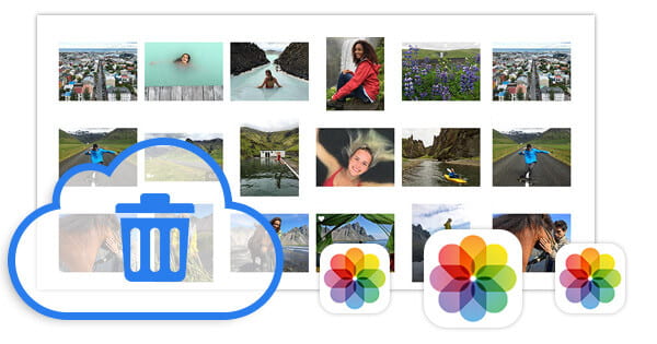 Como excluir fotos da biblioteca de fotos do iCloud