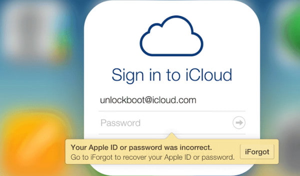 Redefinir a senha do iCloud