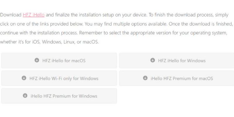 Site de download do Ihello Hfz