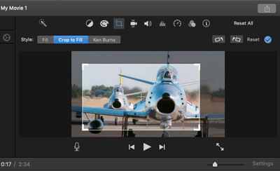 Cortar vídeo no iMovie