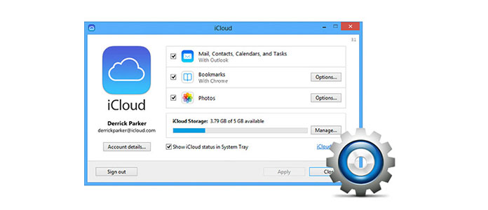 Instalar o Painel de Controle do iCloud