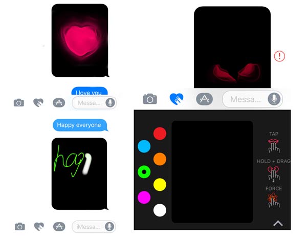 iOS 10 Escritas à mão com emojis