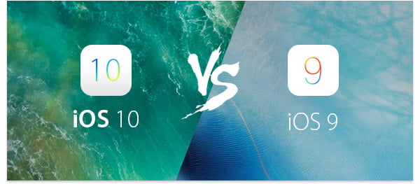 iOS 10 versus iOS 9