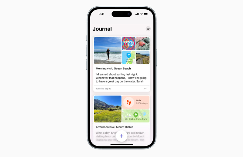 O que é o aplicativo iOS Journal